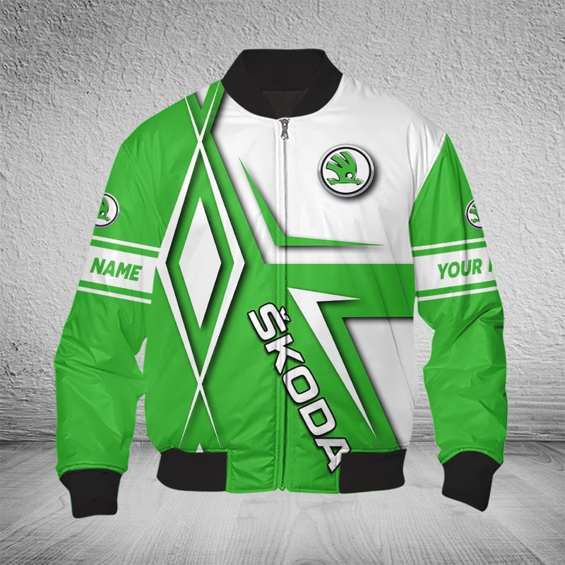 Sportswearmerch Skoda Car Bomber Jacket For Fan