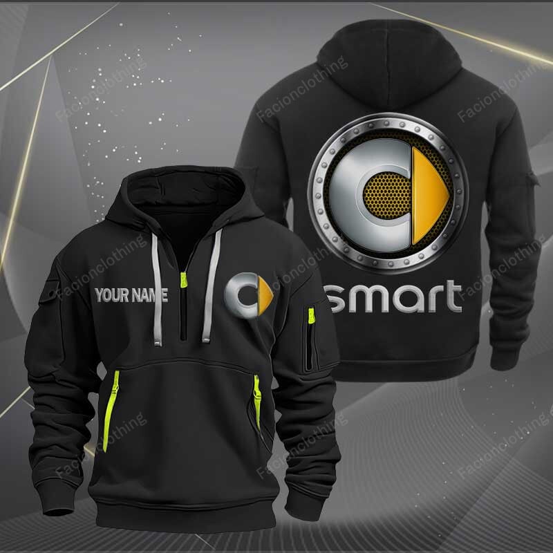 Sportswearmerch Smart Car Personalized Half Zip Hoodie For Fan