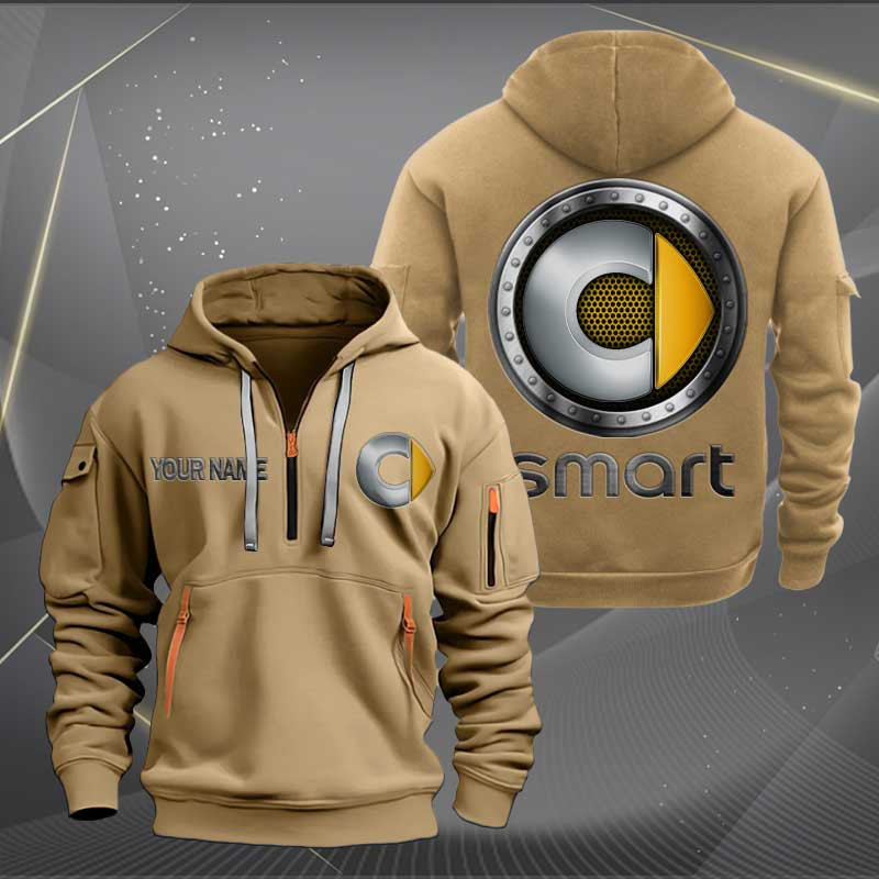 Sportswearmerch Smart Car Personalized Half Zip Hoodie For Fan