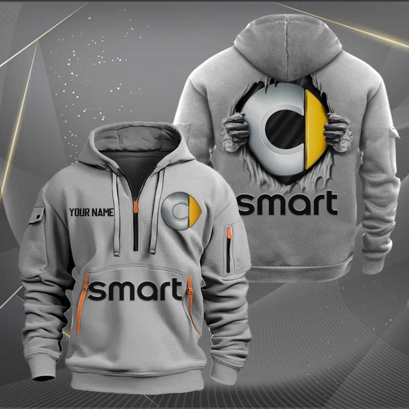 Sportswearmerch Smart Car Personalized Half Zip Hoodie For Fan