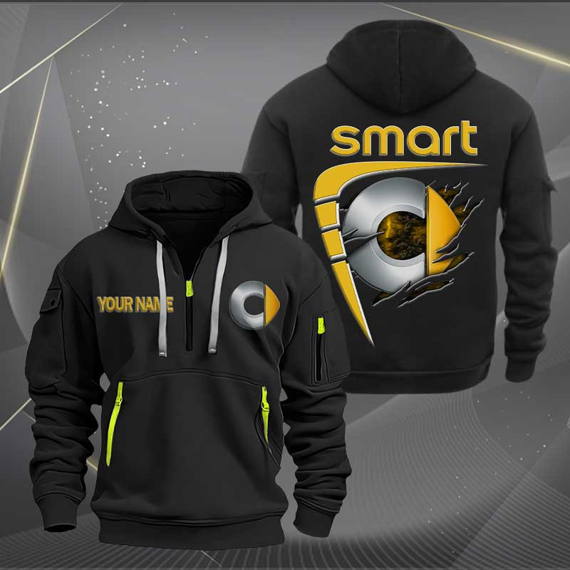 Sportswearmerch Smart Car Personalized Half Zip Hoodie For Fan