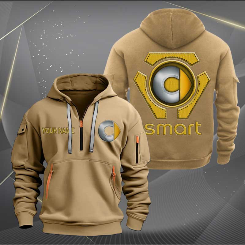 Sportswearmerch Smart Car Personalized Half Zip Hoodie For Fan