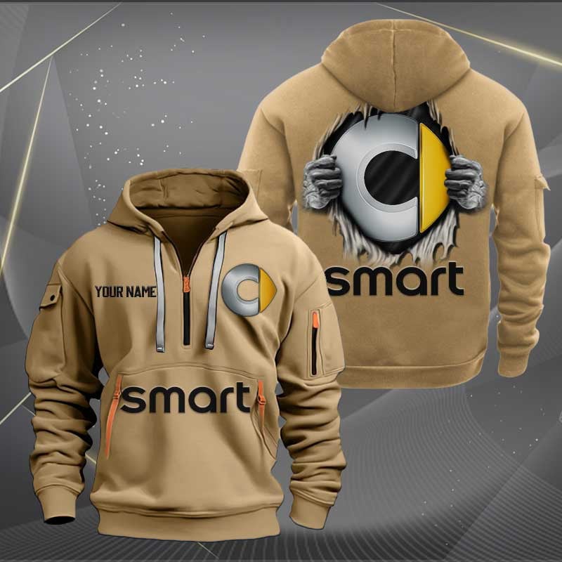 Sportswearmerch Smart Car Personalized Half Zip Hoodie For Fan