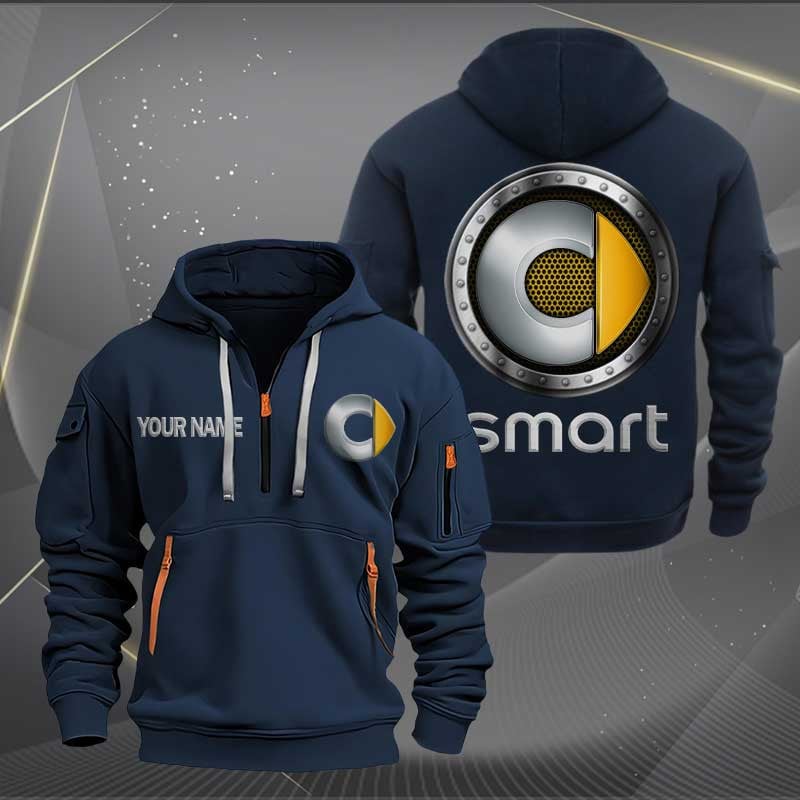 Sportswearmerch Smart Car Personalized Half Zip Hoodie For Fan