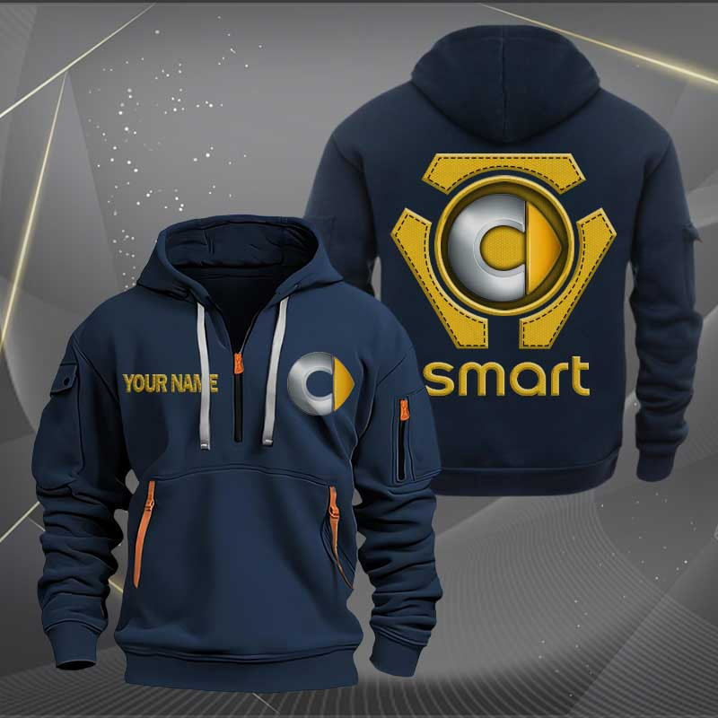 Sportswearmerch Smart Car Personalized Half Zip Hoodie For Fan