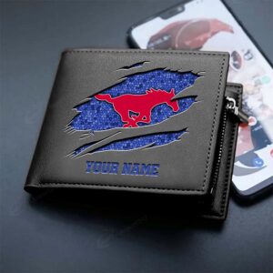 Sportswearmerch SMU Mustangs NCAA Men Wallet For Fan