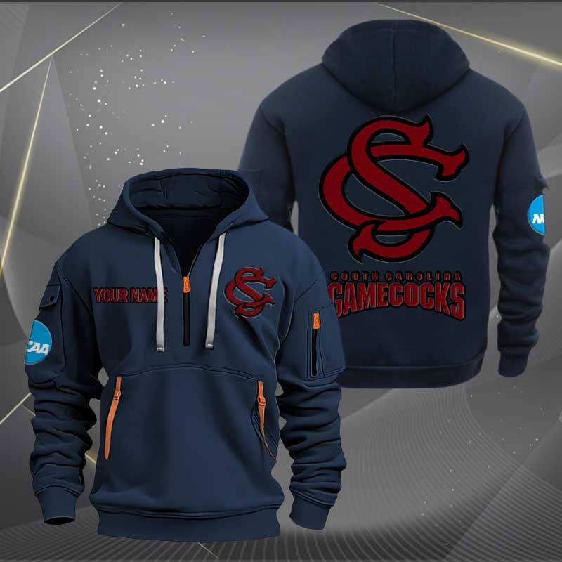 Sportswearmerch South Carolina Gamecocks NCAA Baseball NCAA Personalized Half Zip Hoodie For Fan