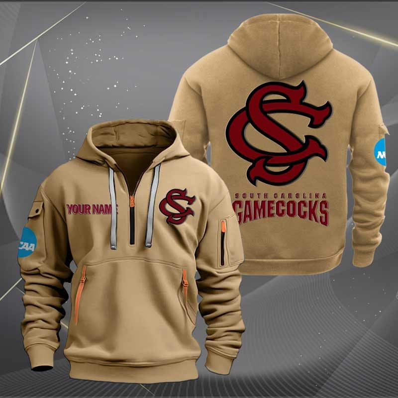 Sportswearmerch South Carolina Gamecocks NCAA Baseball NCAA Personalized Half Zip Hoodie For Fan