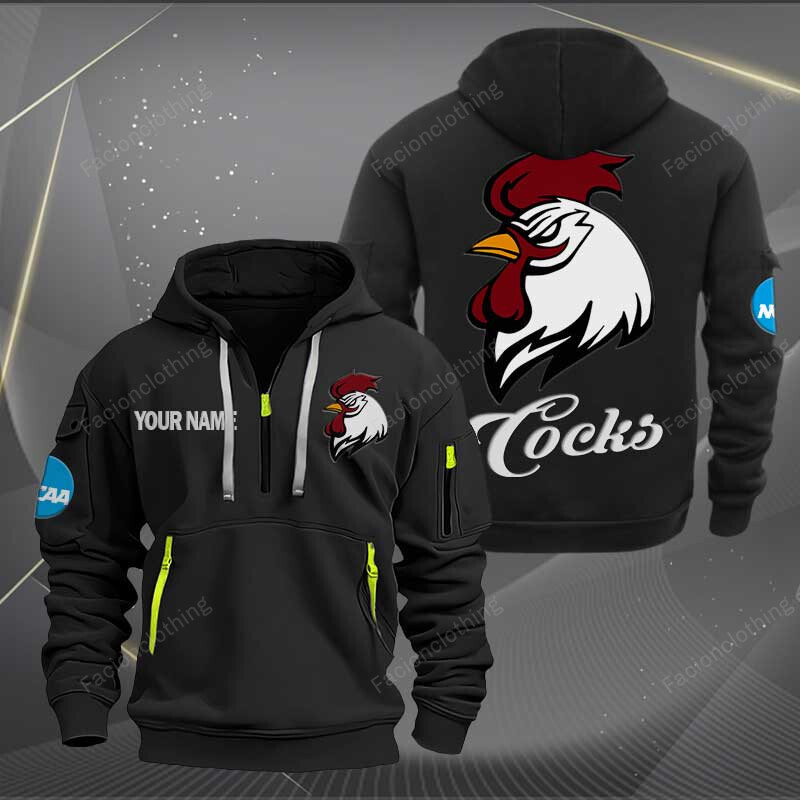 Sportswearmerch South Carolina Gamecocks NCAA Hockey NCAA Personalized Half Zip Hoodie For Fan