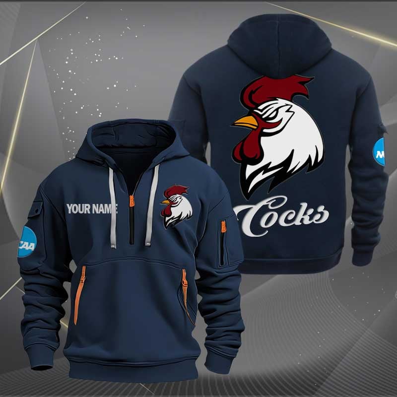 Sportswearmerch South Carolina Gamecocks NCAA Hockey NCAA Personalized Half Zip Hoodie For Fan