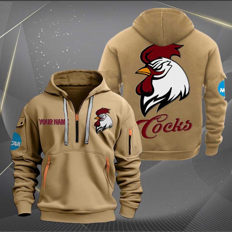 Sportswearmerch South Carolina Gamecocks NCAA Hockey NCAA Personalized Half Zip Hoodie For Fan