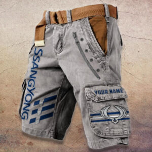 Sportswearmerch SsangYong Car Denim Shorts For Fan