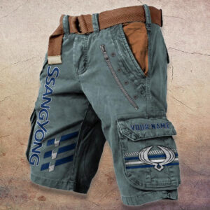 Sportswearmerch SsangYong Car Denim Shorts For Fan