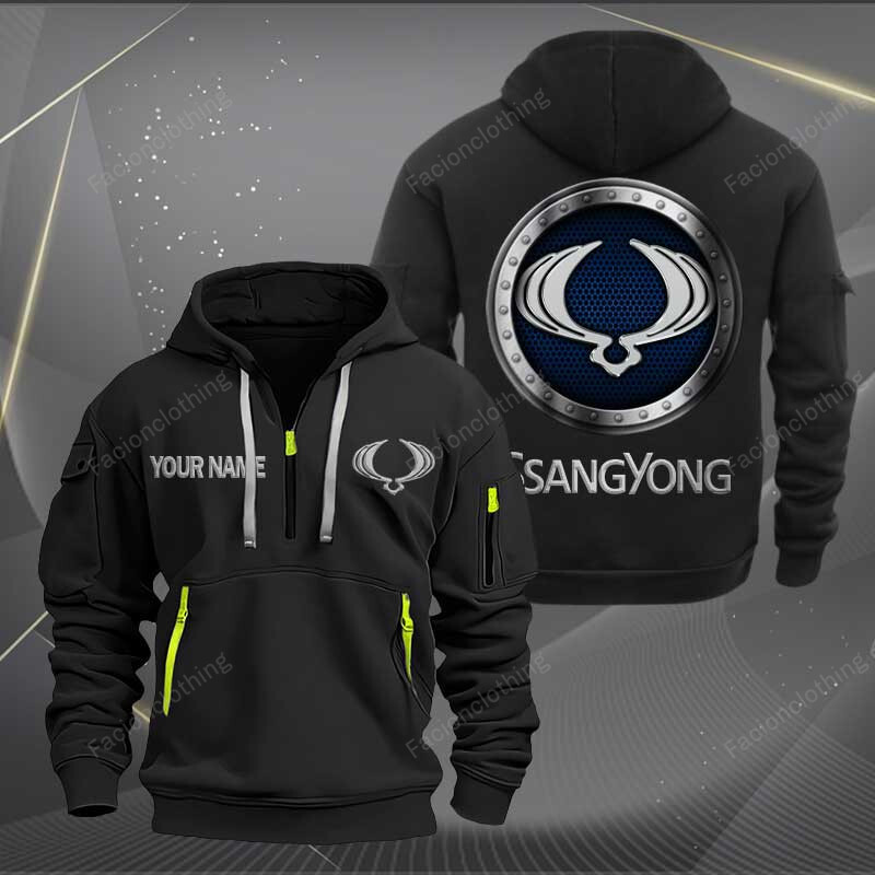 Sportswearmerch SsangYong Motor Personalized Half Zip Hoodie For Fan