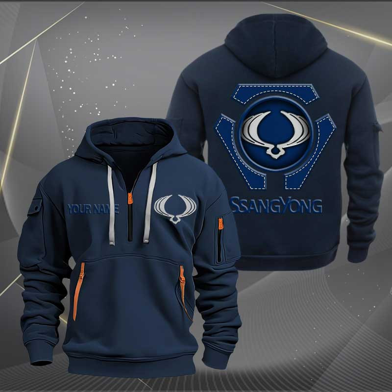 Sportswearmerch SsangYong Motor Personalized Half Zip Hoodie For Fan