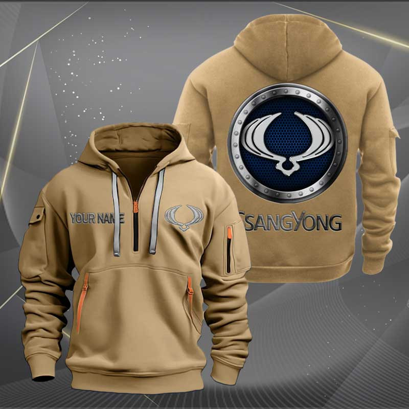 Sportswearmerch SsangYong Motor Personalized Half Zip Hoodie For Fan