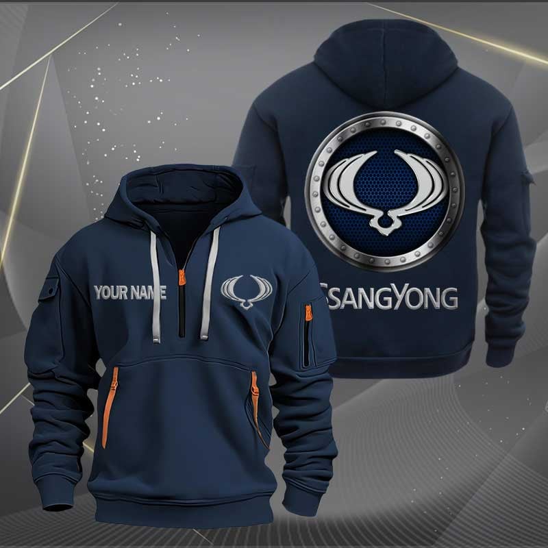 Sportswearmerch SsangYong Motor Personalized Half Zip Hoodie For Fan