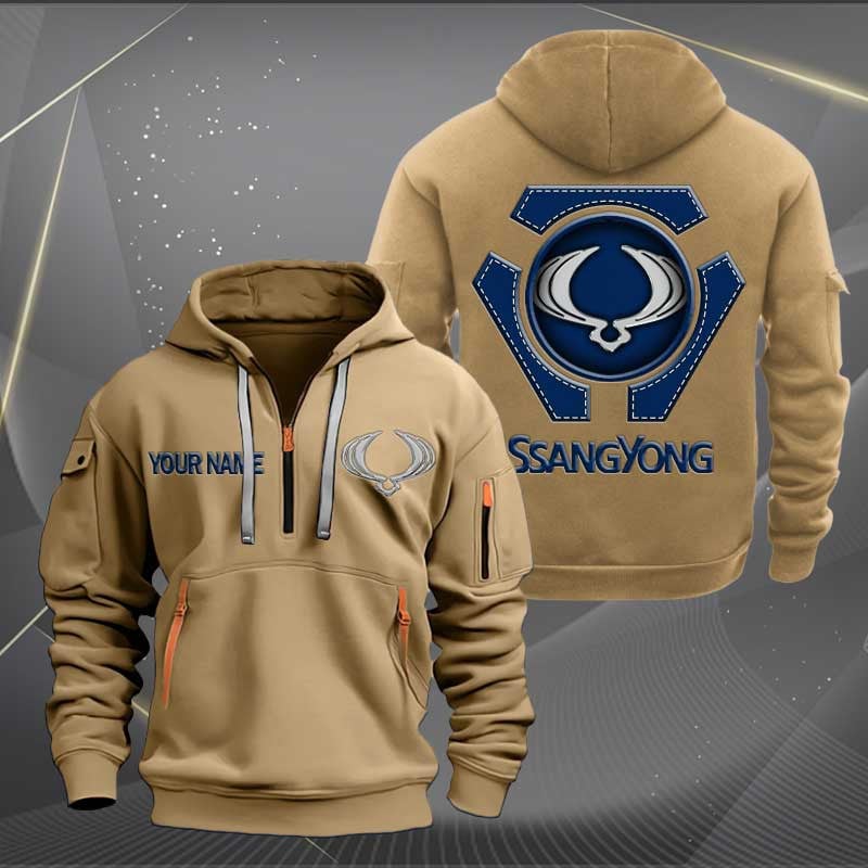 Sportswearmerch SsangYong Motor Personalized Half Zip Hoodie For Fan