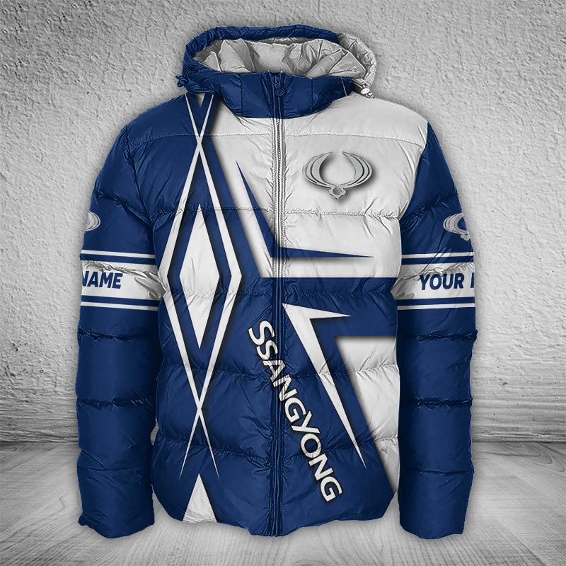 Sportswearmerch SsangYong MotorcyclePuffer Jacket For Fan