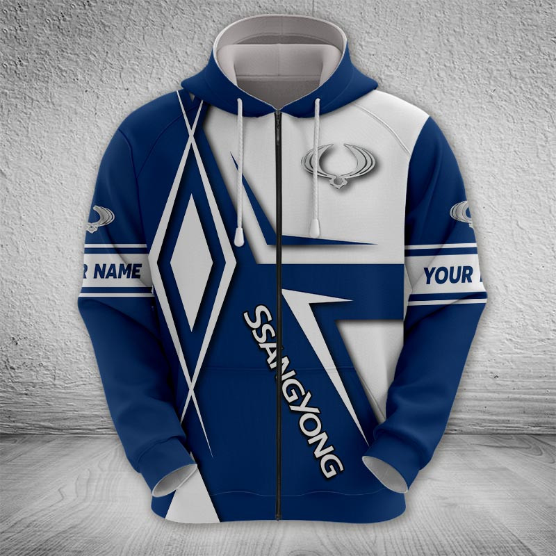 Sportswearmerch SsangYong MotorcycleZip Hoodie For Fan