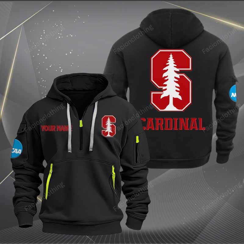 Sportswearmerch Stanford Cardinal NCAA Personalized Half Zip Hoodie For Fan