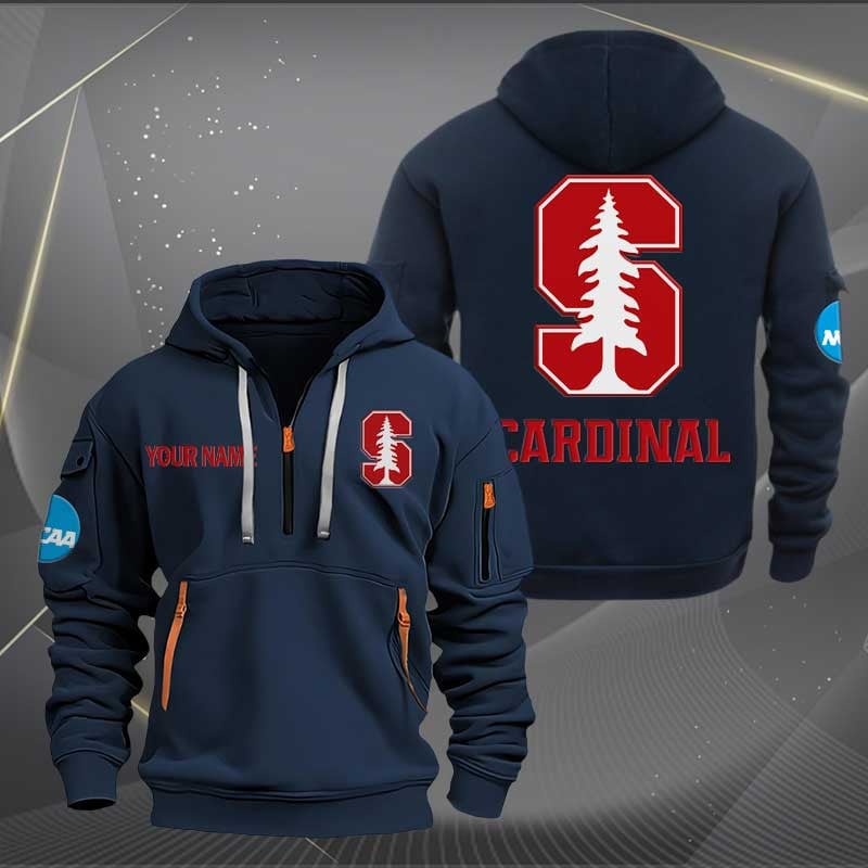 Sportswearmerch Stanford Cardinal NCAA Personalized Half Zip Hoodie For Fan