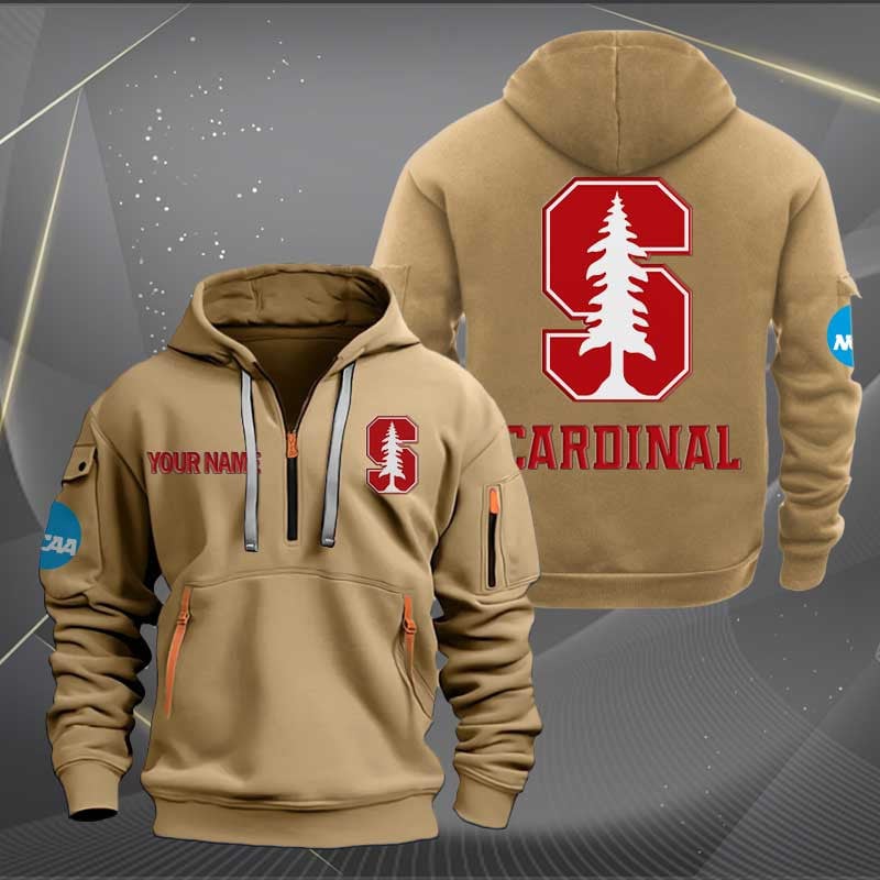 Sportswearmerch Stanford Cardinal NCAA Personalized Half Zip Hoodie For Fan
