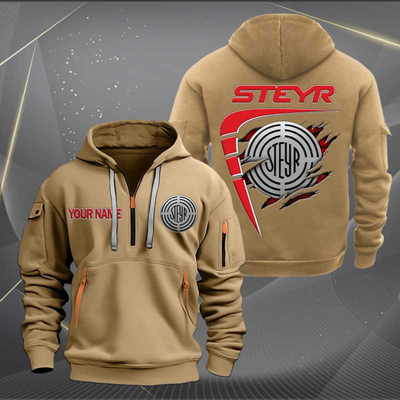 Sportswearmerch Steyr Car Personalized Half Zip Hoodie For Fan