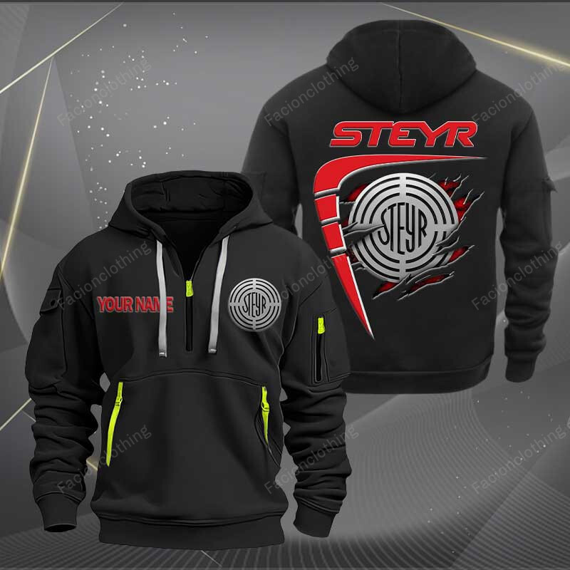 Sportswearmerch Steyr Car Personalized Half Zip Hoodie For Fan