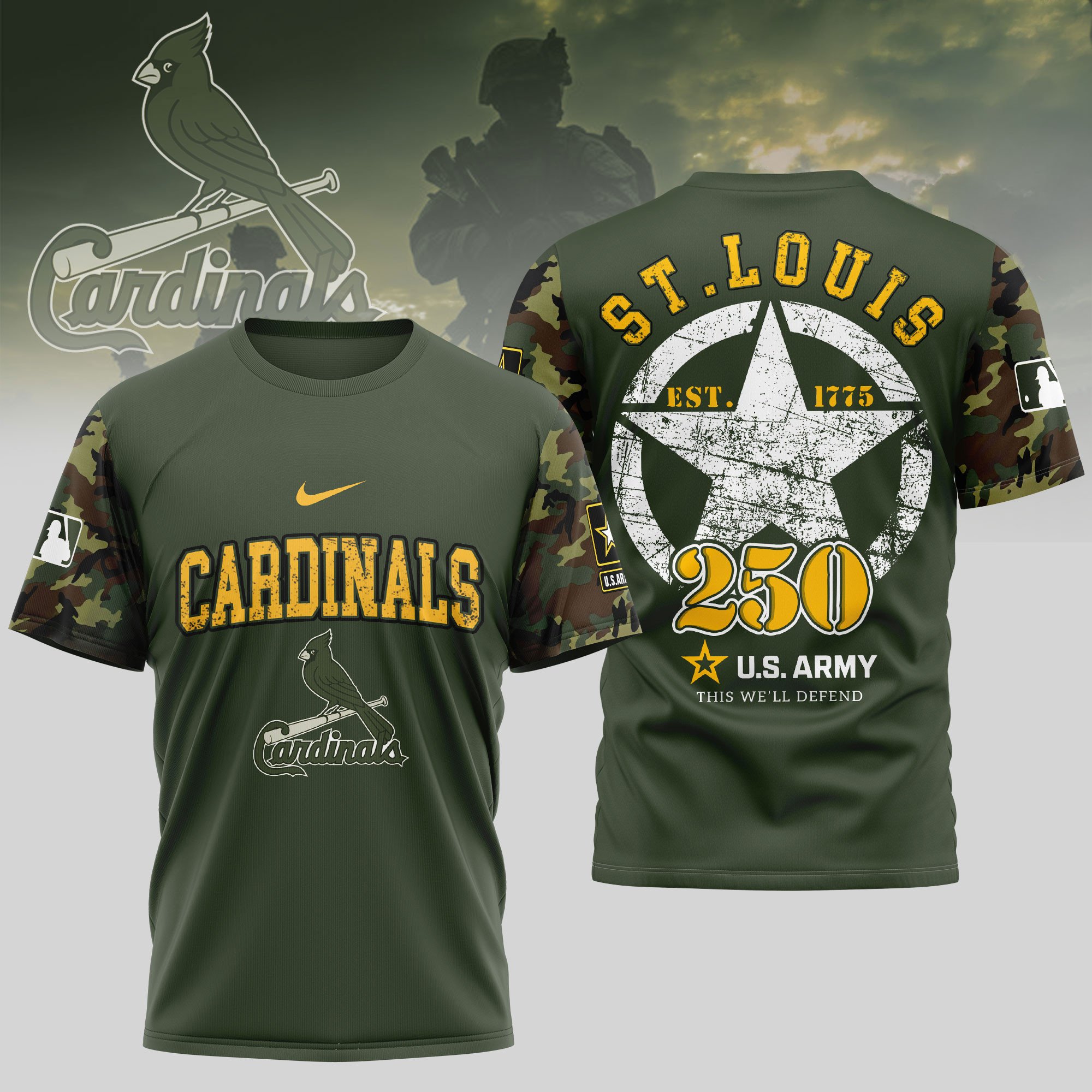 Sportswearmerch St.Louis Cardinals MLB Personalized T-shirt For Fan