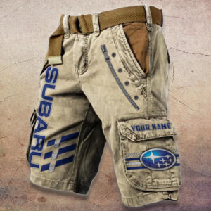 Sportswearmerch Subaru Car Denim Shorts For Fan
