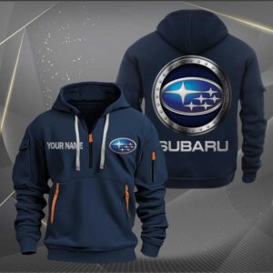 Sportswearmerch Subaru Car Personalized Half Zip Hoodie For Fan