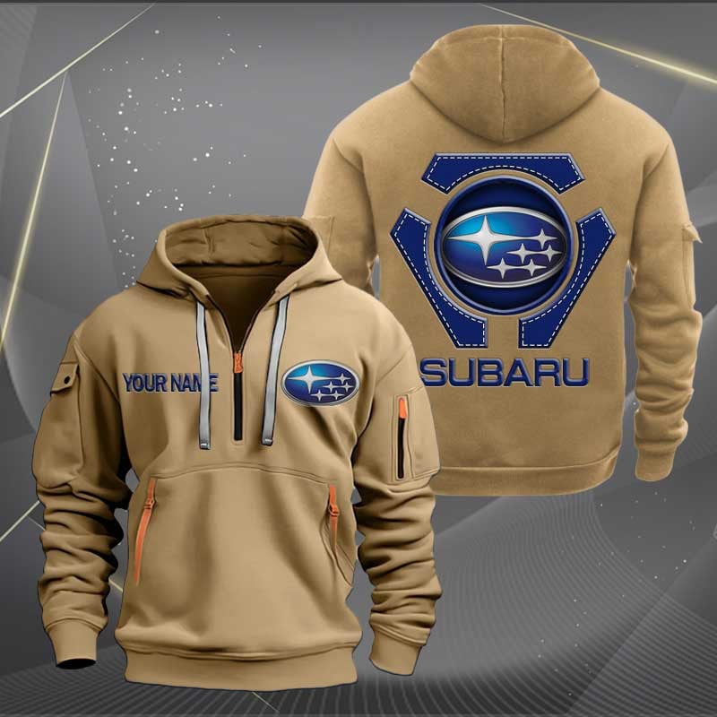 Sportswearmerch Subaru Car Personalized Half Zip Hoodie For Fan