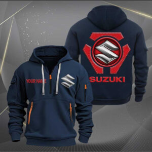 Sportswearmerch Suzuki Car Personalized Half Zip Hoodie For Fan