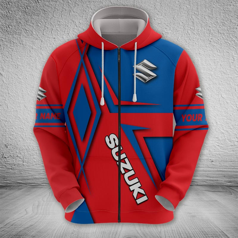 Sportswearmerch Suzuki Car Zip Hoodie For Fan