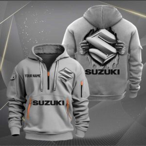Sportswearmerch Suzuki Motorcycles Personalized Half Zip Hoodie For Fan