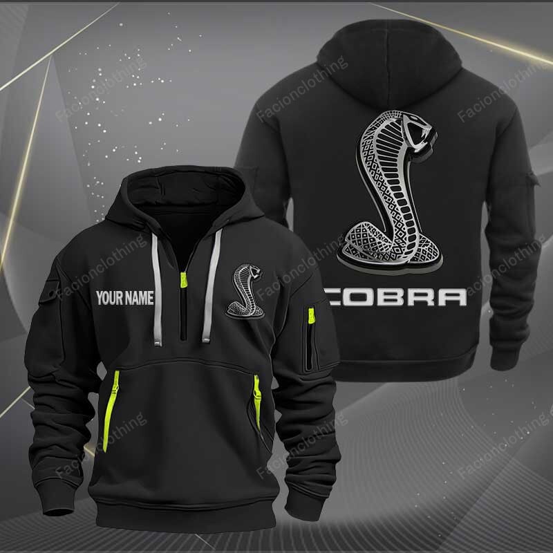 Sportswearmerch SVT Cobra Car Half Zip Hoodie For Fan