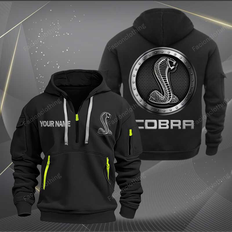 Sportswearmerch SVT Cobra Car Personalized Half Zip Hoodie For Fan