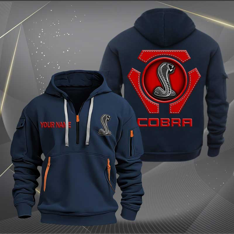 Sportswearmerch SVT Cobra Car Personalized Half Zip Hoodie For Fan