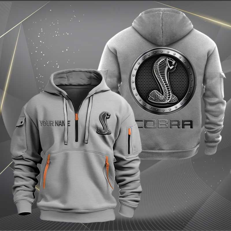 Sportswearmerch SVT Cobra Car Personalized Half Zip Hoodie For Fan