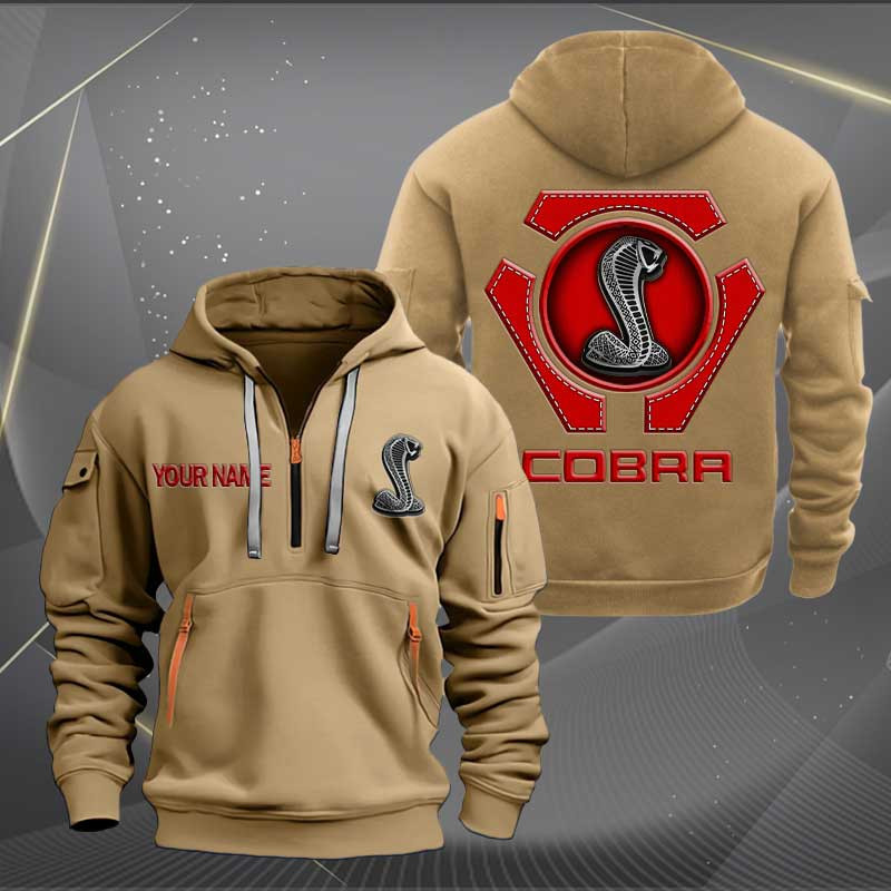 Sportswearmerch SVT Cobra Car Personalized Half Zip Hoodie For Fan