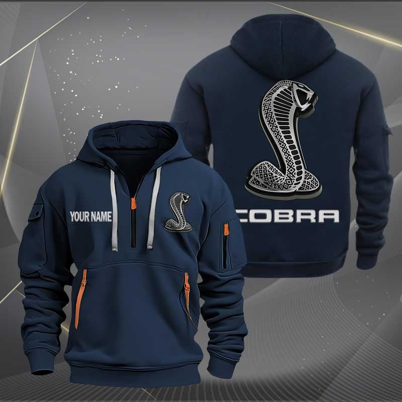 Sportswearmerch SVT Cobra Car Personalized Half Zip Hoodie For Fan