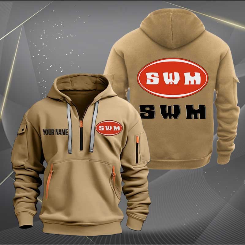 Sportswearmerch SWM Motorcycles Personalized Half Zip Hoodie For Fan