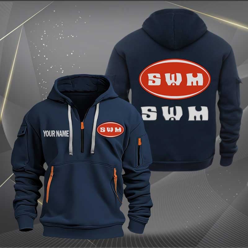 Sportswearmerch SWM Motorcycles Personalized Half Zip Hoodie For Fan
