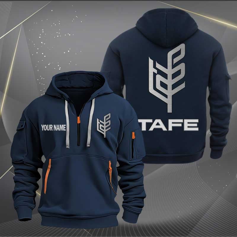 Sportswearmerch Tafe Car Personalized Half Zip Hoodie For Fan