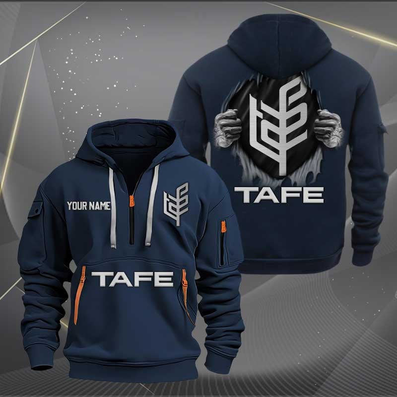 Sportswearmerch Tafe Car Personalized Half Zip Hoodie For Fan