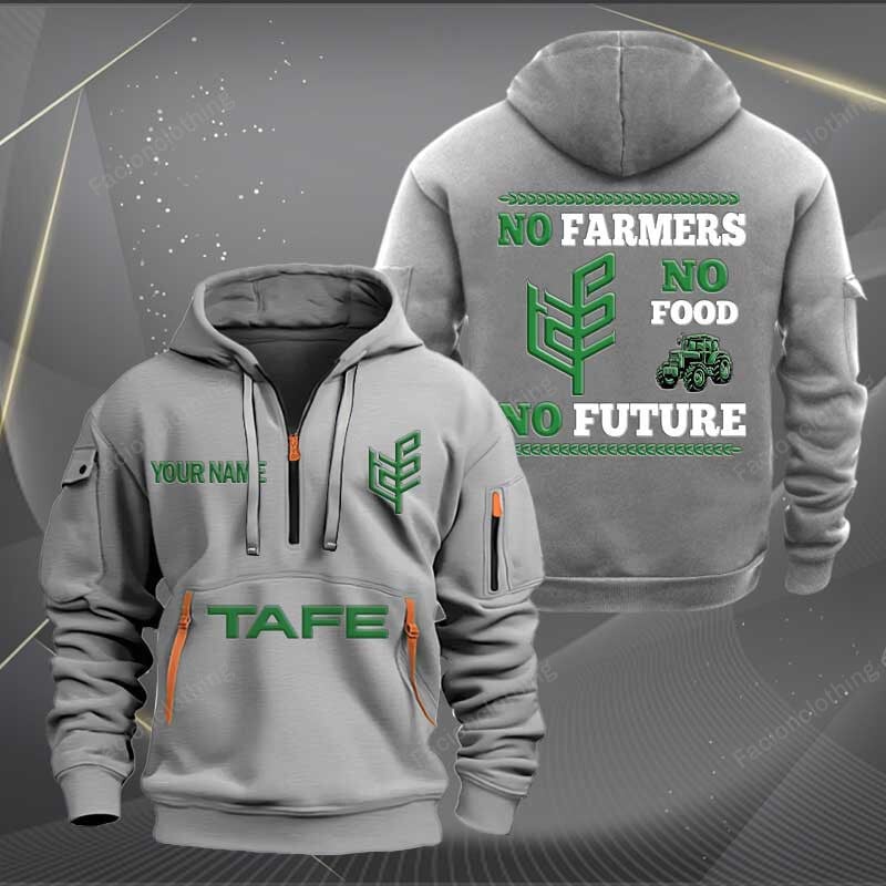 Sportswearmerch Tafe Tractor Personalized Half Zip Hoodie For Fan