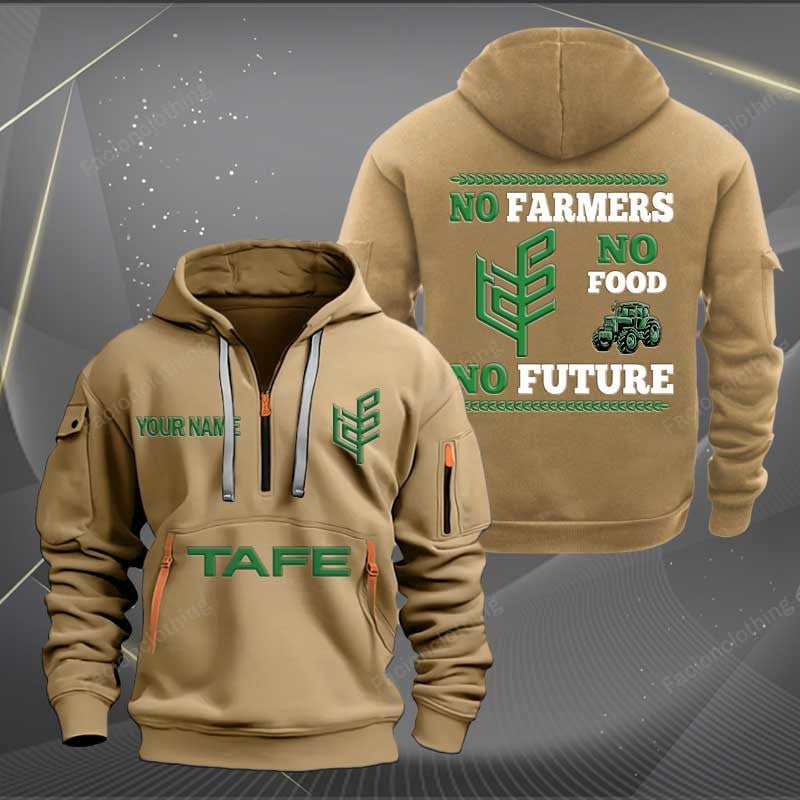 Sportswearmerch Tafe Tractor Personalized Half Zip Hoodie For Fan