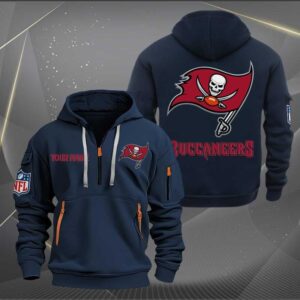 Sportswearmerch Tampa Bay Buccaneers NFL Half Zip Hoodie For Fan