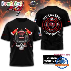 Sportswearmerch Tampa Bay Buccaneers NFLFootball Team Fire Fighter T-Shirt For Fan